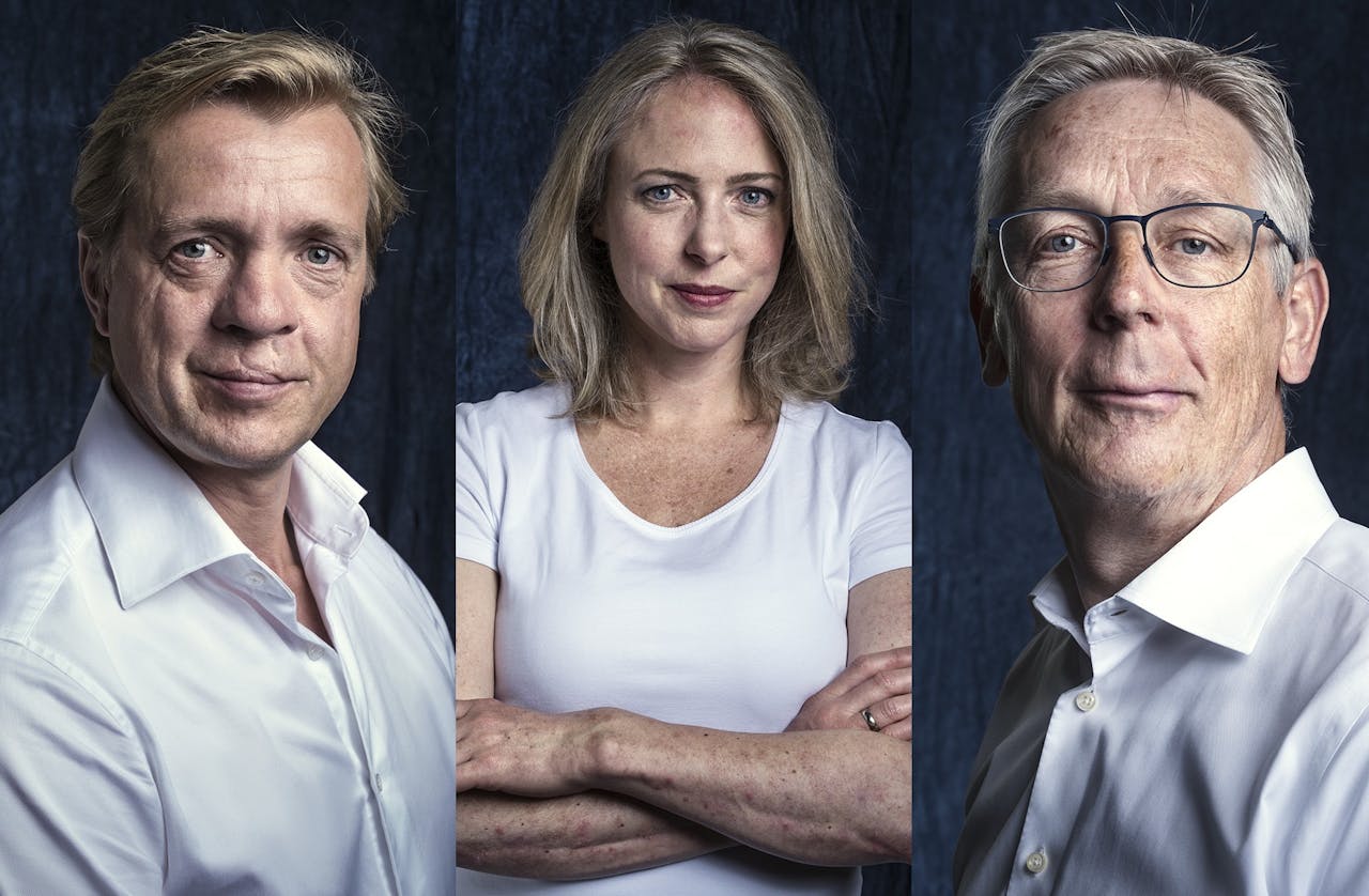 Dennis Moolenburgh, Arwen Pieterse en Arnoud Aikema.