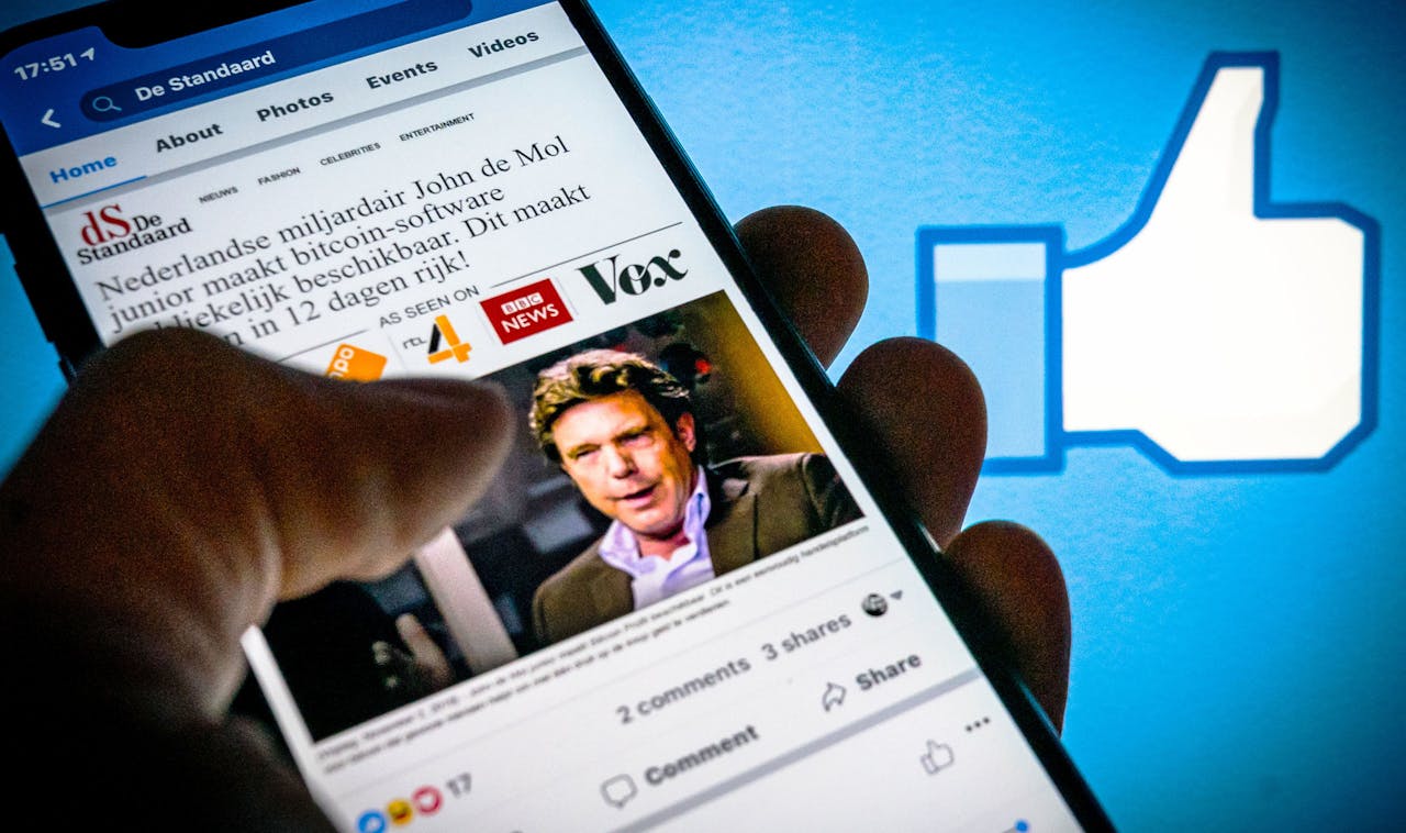 Facebook in hoger beroep in zaak nepadvertenties met John de Mol