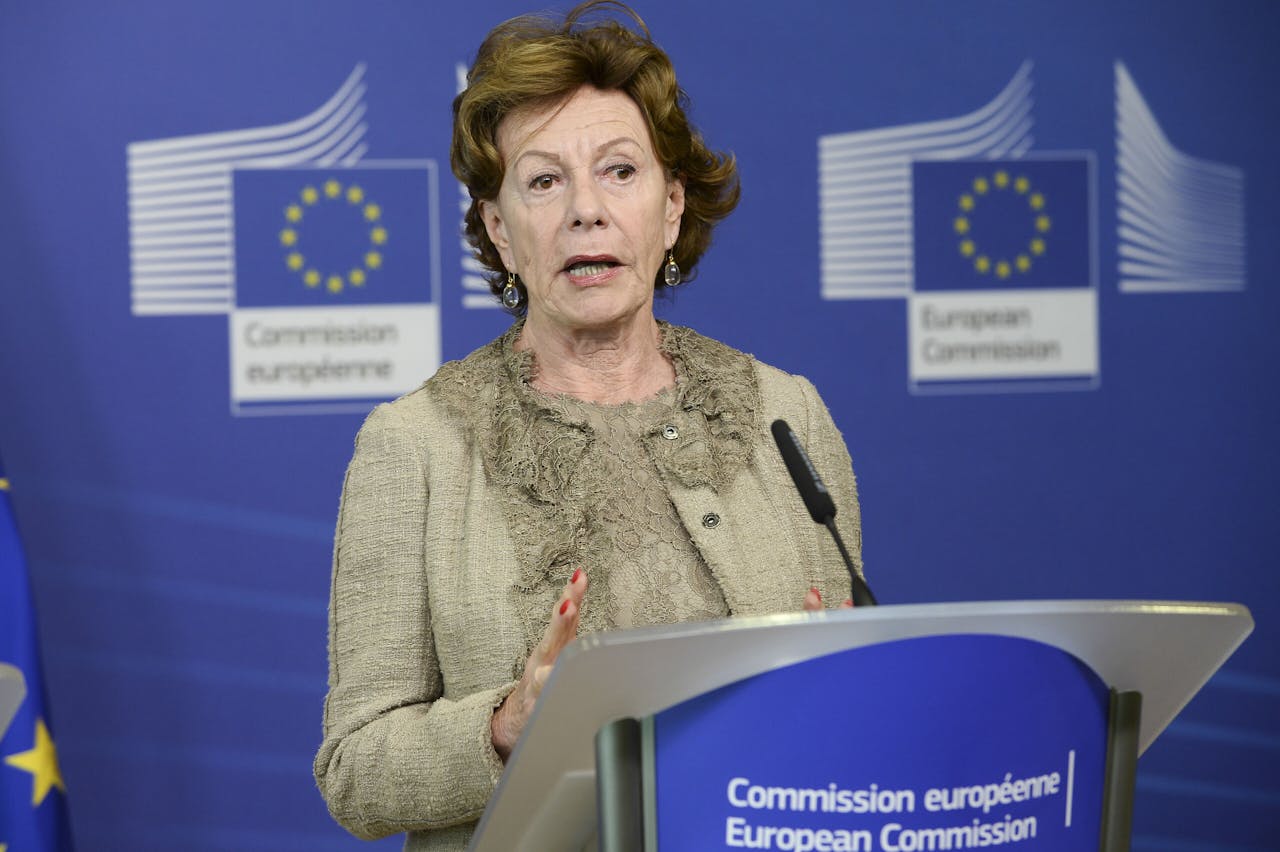 Neelie Kroes, Eurocommissaris van mededinging in de periode 2004-2010. Ze legde veel hoge boetes aan kartels op, of strafte bedrijven wegens misbruik van een dominante machtspositie.