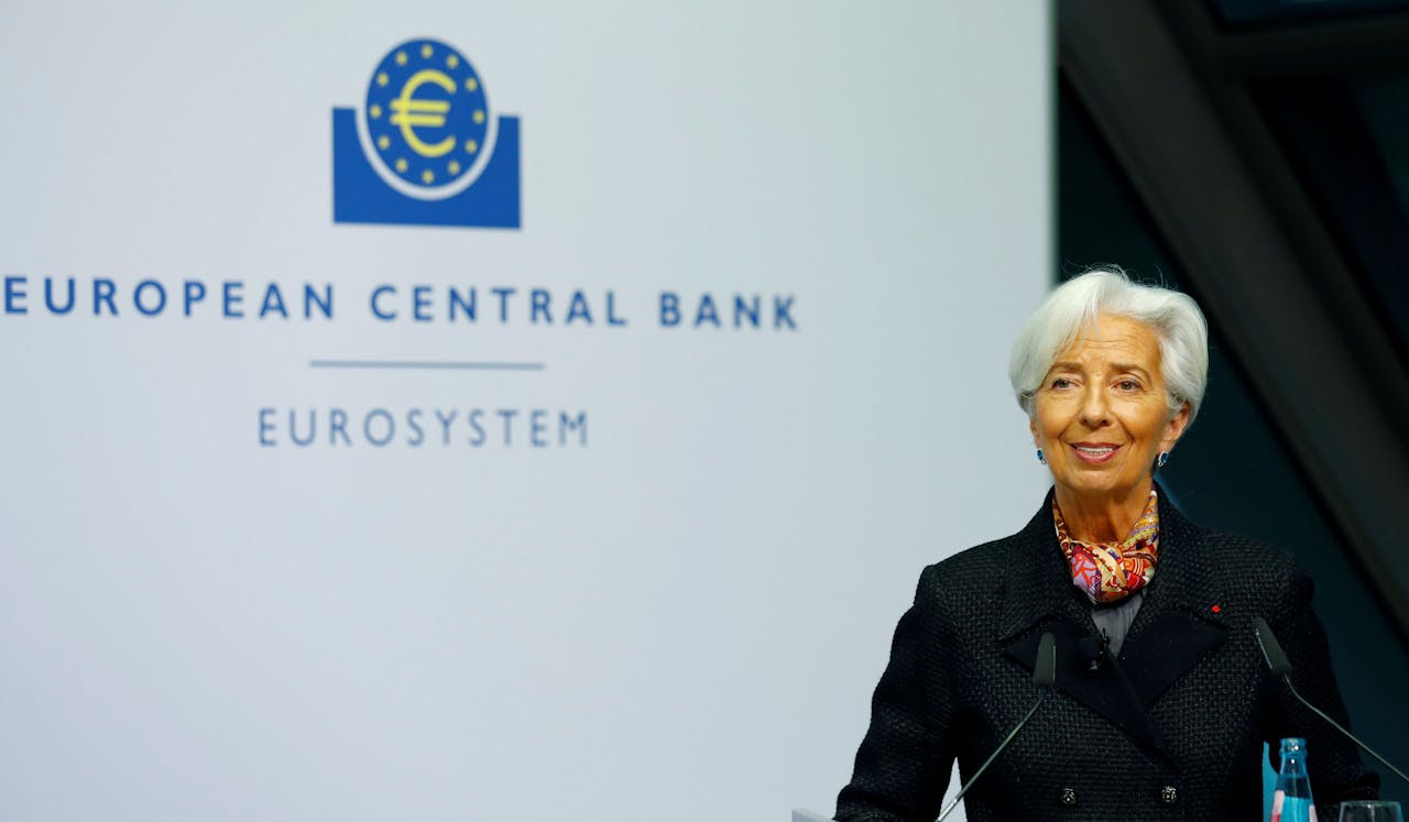 Het wordt de eerste persconferentie onder de nieuwe ECB-president Christine Lagarde.