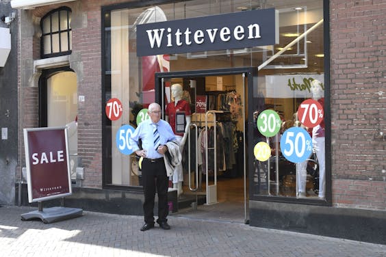 Sinds het faillissement telt Witteveen nog 72 filialen, onder meer in Middelburg.