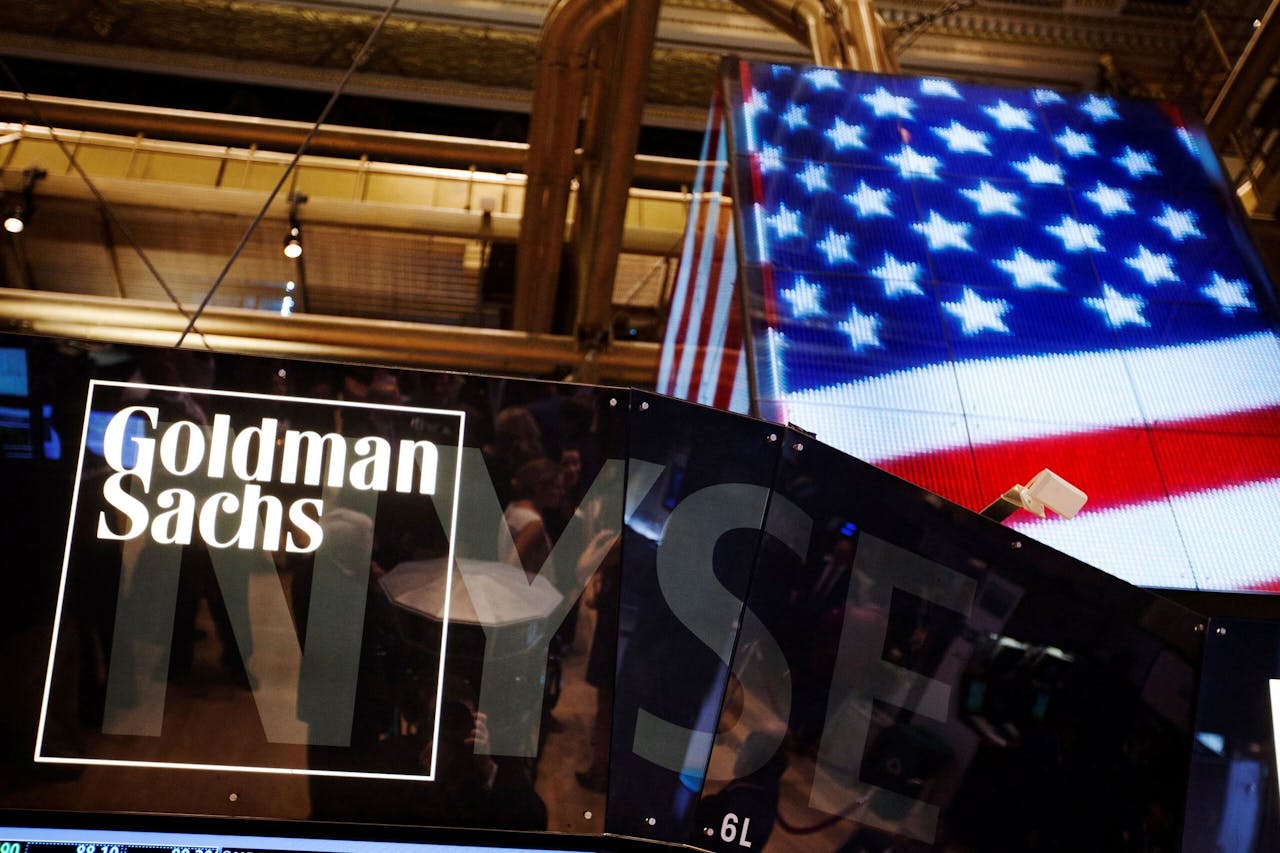 Het hoofdkantoor van Goldman Sachs. De Amerikaanse zakenbank gaf de beste adviezen over Nederlandse aandelen, zo blijkt uit onderzoek.