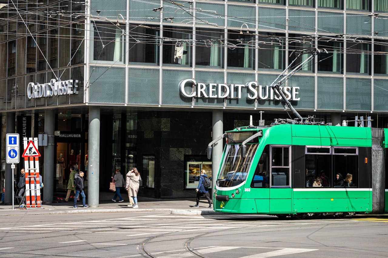 Filiaal van Credit Suisse in Bazel.