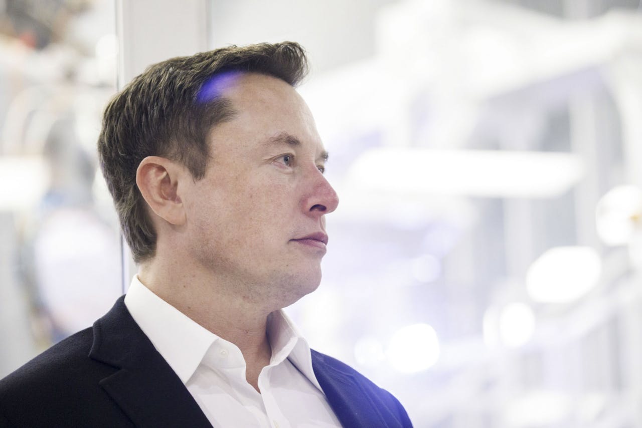 De oprichter en ceo van Tesla, Elon Musk.
