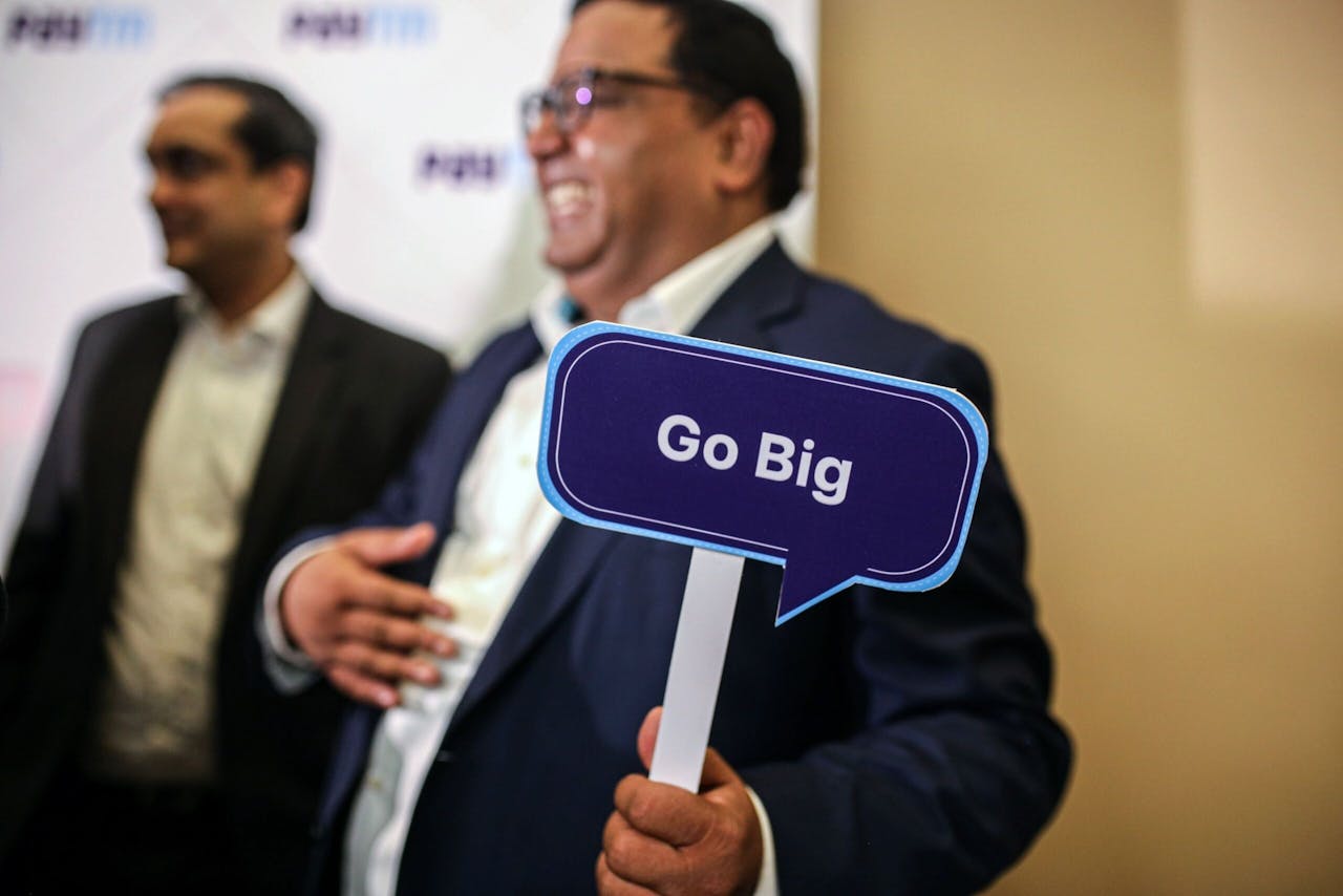 Oprichter en ceo Vijay Shekhar Sharma blijft optimistisch. Hij ziet met Paytm een opmars voor zich zoals Tesla die maakte.