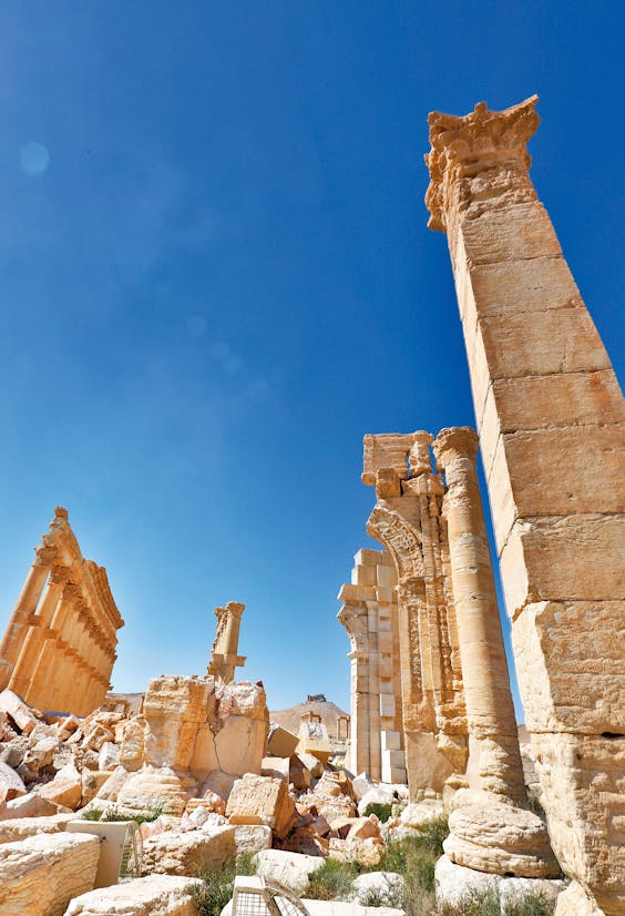 Verwoest Palmyra. (Foto: Hollandse Hoogte)