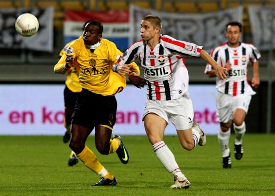 Bekerwedstrijd Roda JC - Willem II in 2008. Eindstand 1-0. Er bestaan geruchten dat de wedstrijd verkocht is. Volgens de KNVB gaat het om geruchten. (Foto: Marc Hanssen/Hollandse Hoogte)