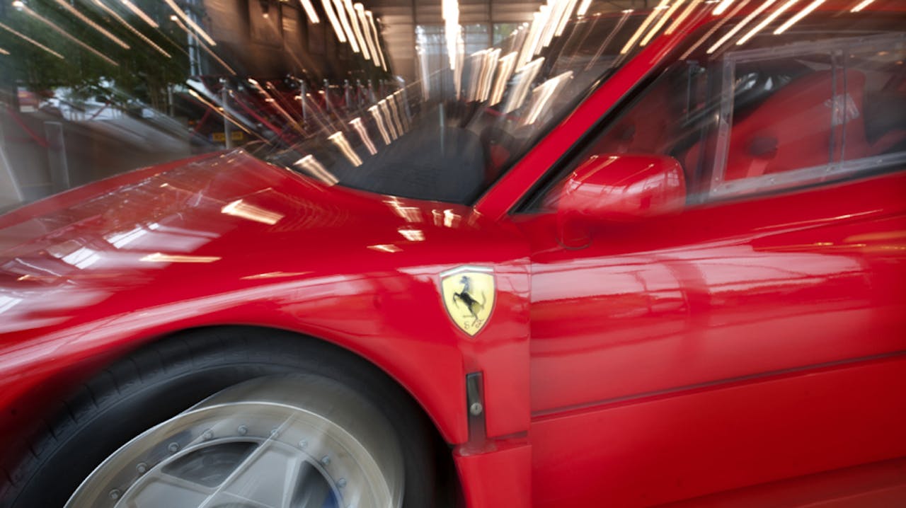 Veiling van Ferrari’s uit de failliete boedel van vastgoedbelegger Eurocommerce.