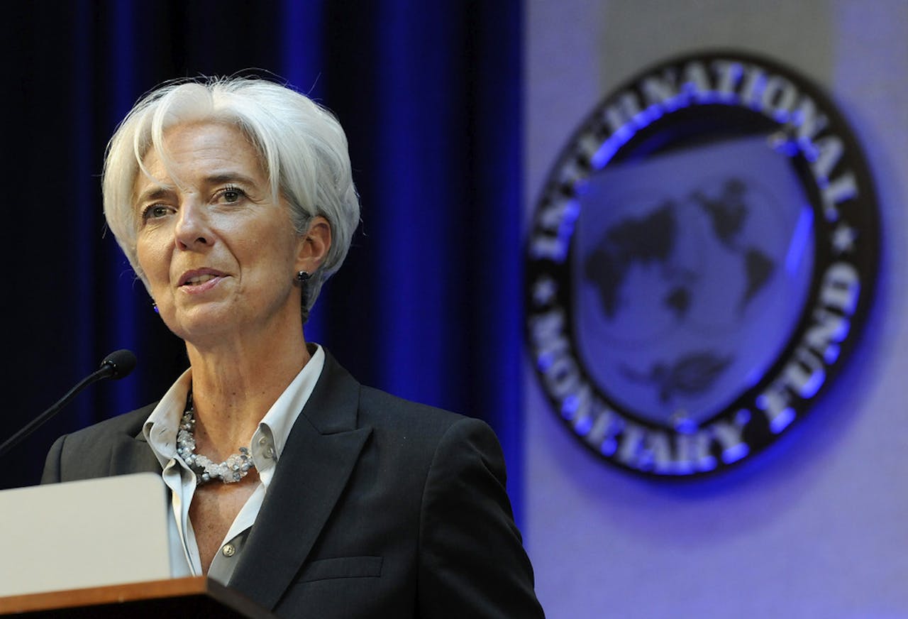 Christine Lagarde, directeur van het Internationaal Monetair Fonds (IMF)