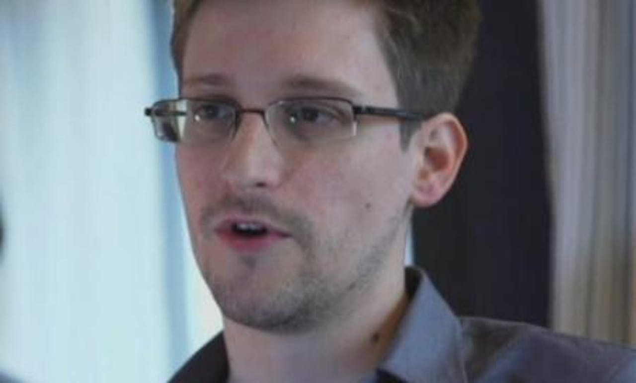 Edward Snowden (beeld uit het interview)
