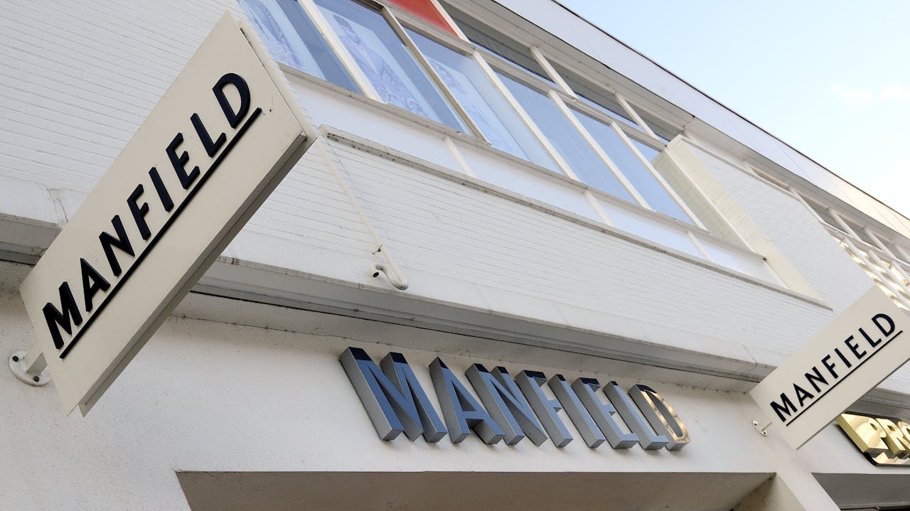 Manfield-winkel, onderdeel van de Macintosh-groep.