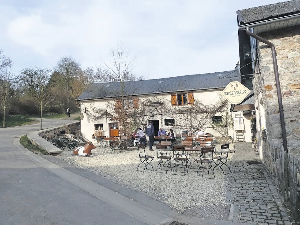 Proeflokaal Brasserie de Bellevaux in het gelijknamige Bellevaux, in de Ardennen.