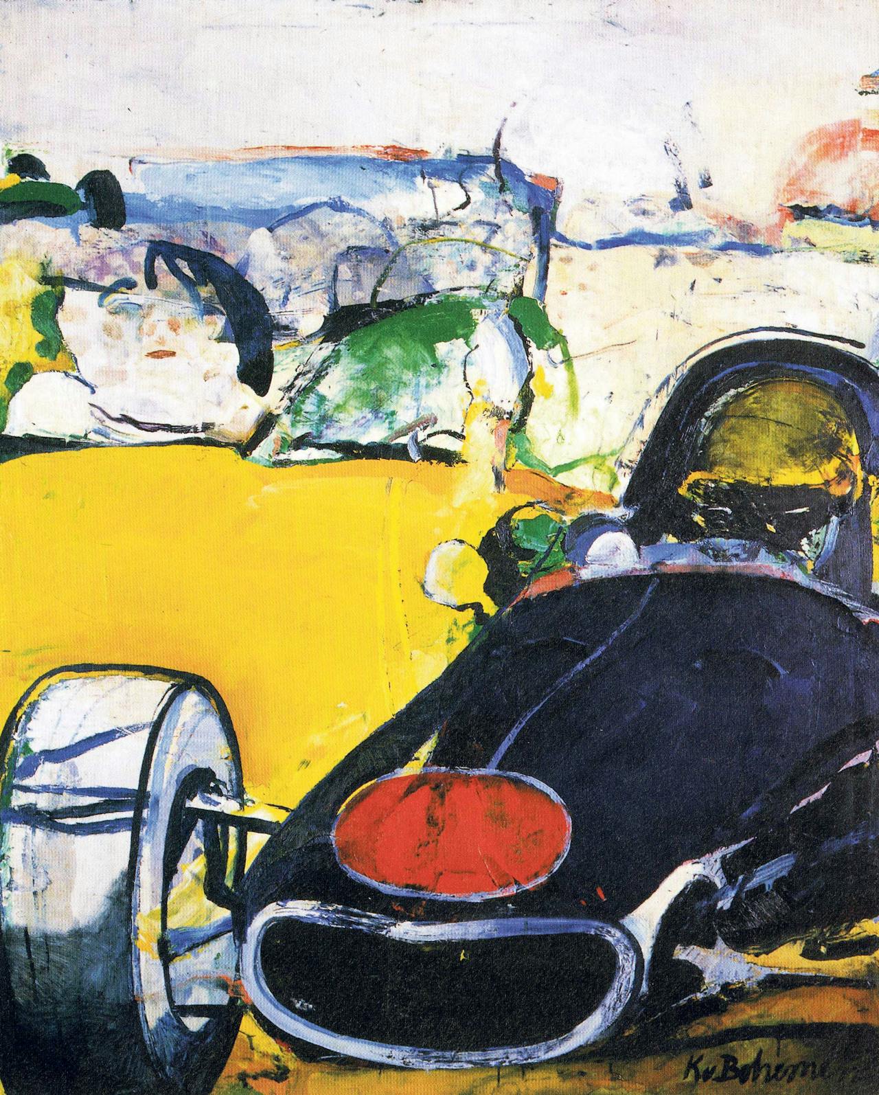 Kees van Bohemen, 'Monaco' (1967), dit is een ander schilderij uit de serie waartoe ook Formula 1 behoort die onderdeel is van de geveilde Imtech-collectie.