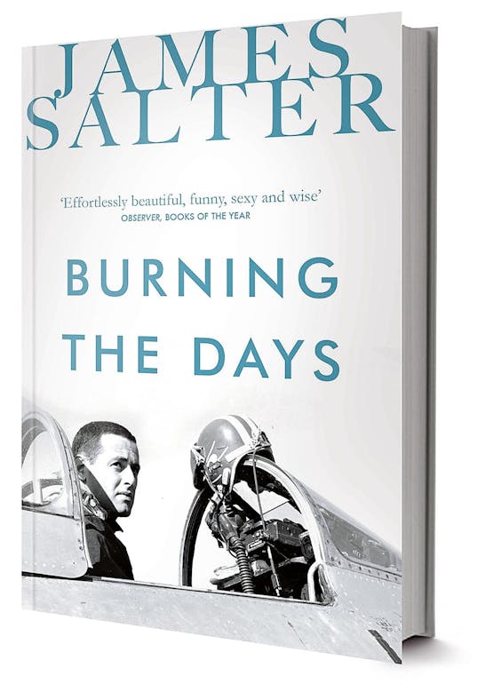In zijn autobiografie Burning the days (1997) kijkt Salter terug op zijn bestaan als gevechtspiloot, emigrant in Europa en filmscenarioschrijver.