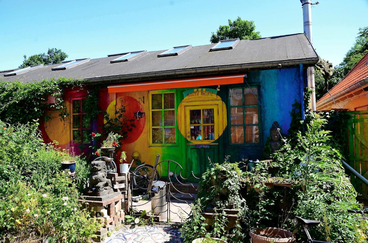 Kunstenaarsenclave Christiania in Kopenhagen.