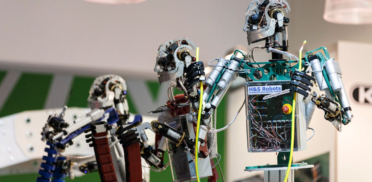 Een robot op de Hannover Messe.