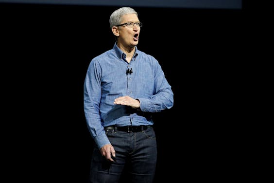 Er moet eerst een 'fair belastingtarief' komen in de VS, zegt Apple-ceo Tim Cook. foto: Reuters