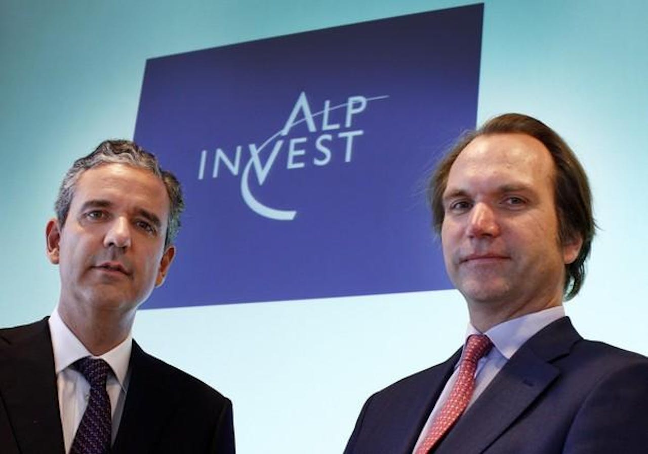 Chairman Volkert Doeksen (rechts) en cfo Paul de Klerk van Alpinvest Partners