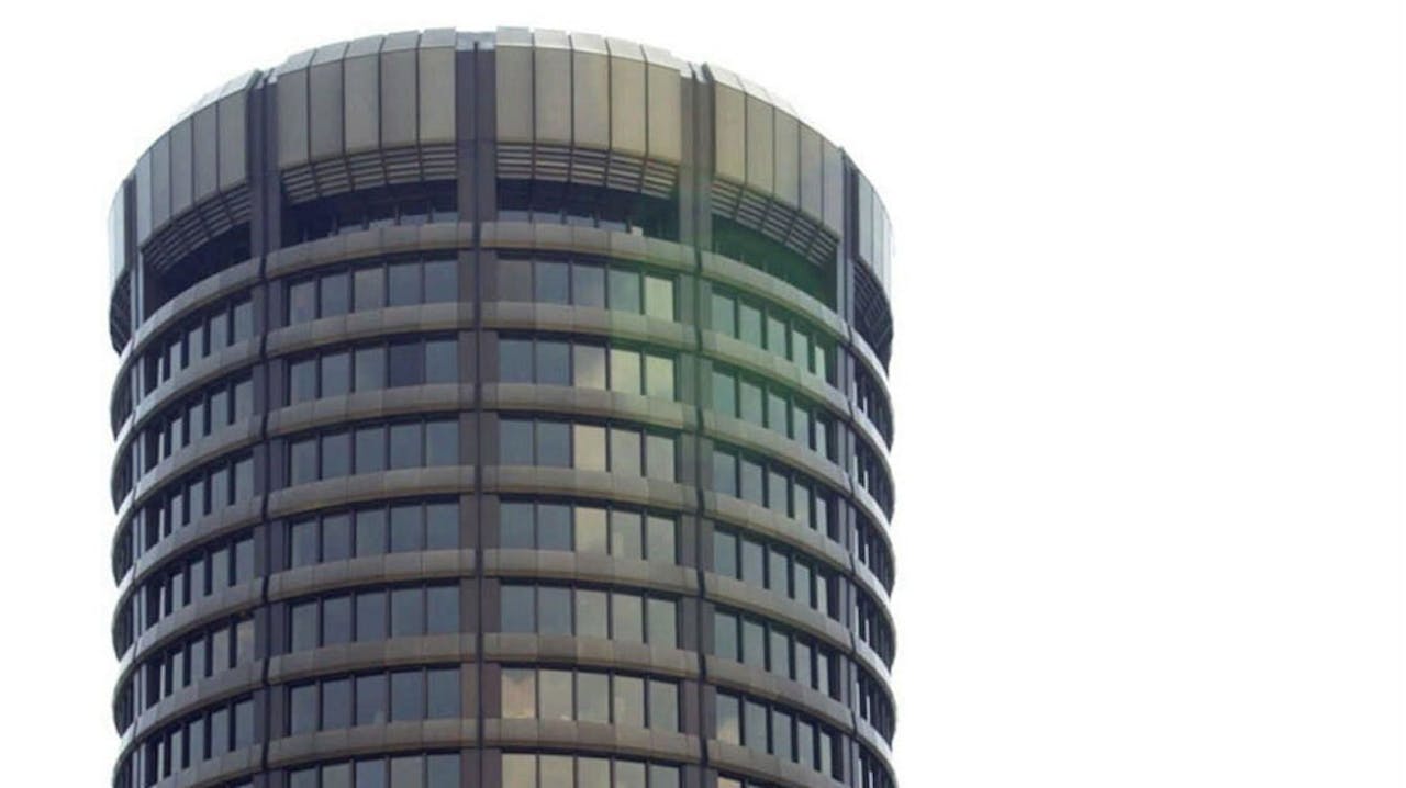 Hoofdkwartier van de Bank voor Internationale Betalingen in Bazel.