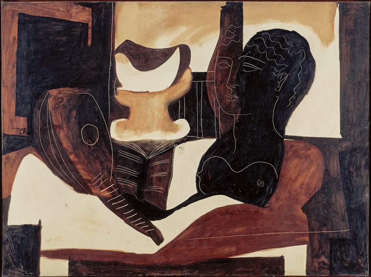 ‘Nature morte à la tête antique’, 1925, Pablo Picasso.
