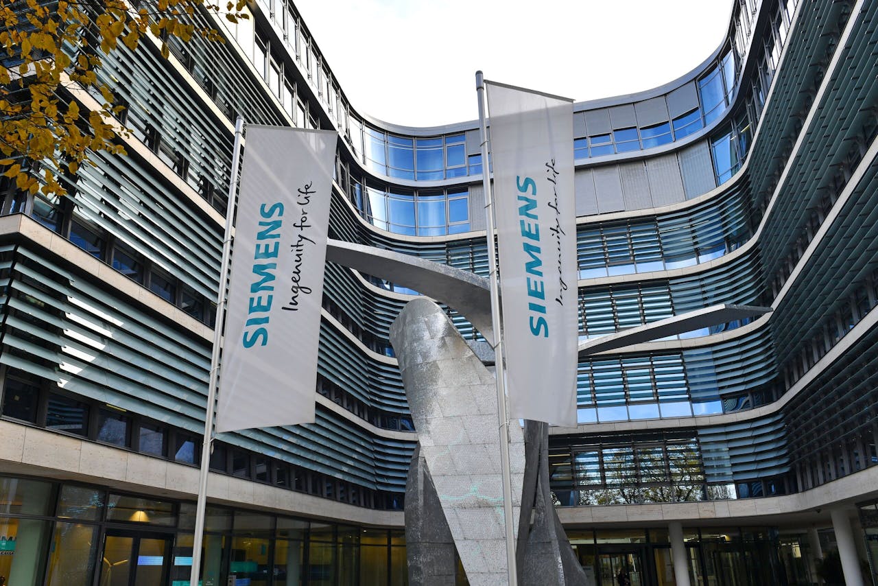 Het hoofdkantoor van Siemens in München, Duitsland