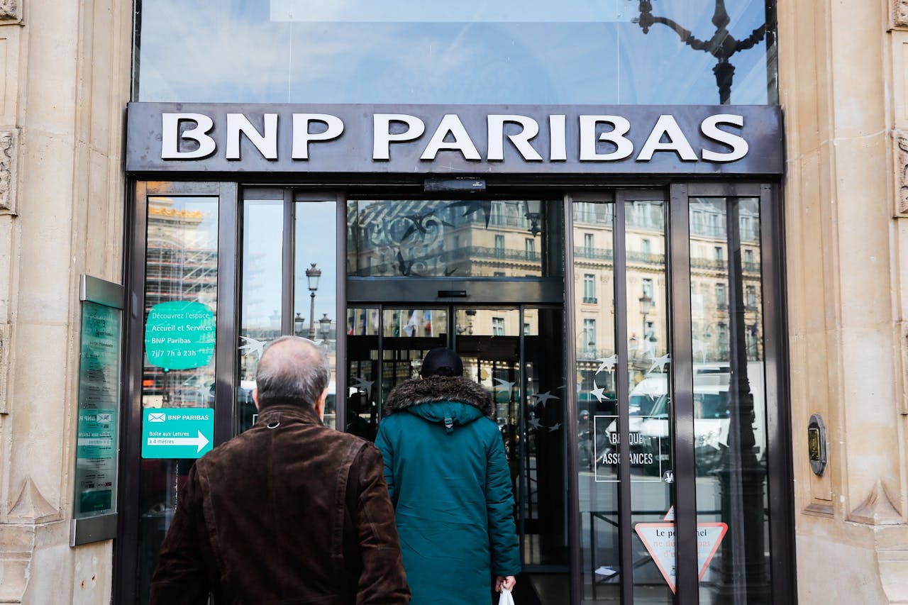 Een vestiging van BNP Paribas in Parijs.