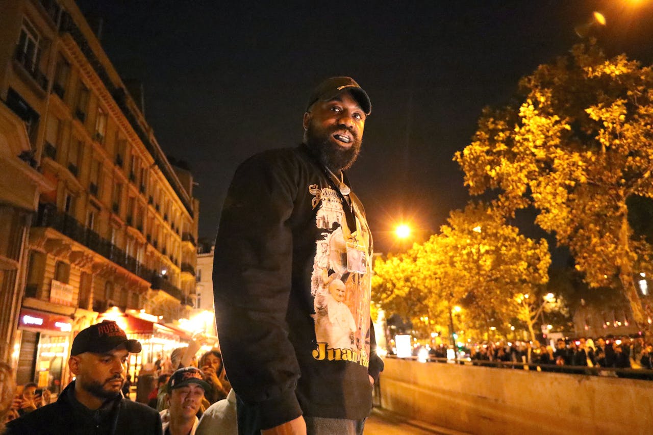 Kanye West was begin deze maand in Parijs voor een modeshow van zijn merk Yeezy.