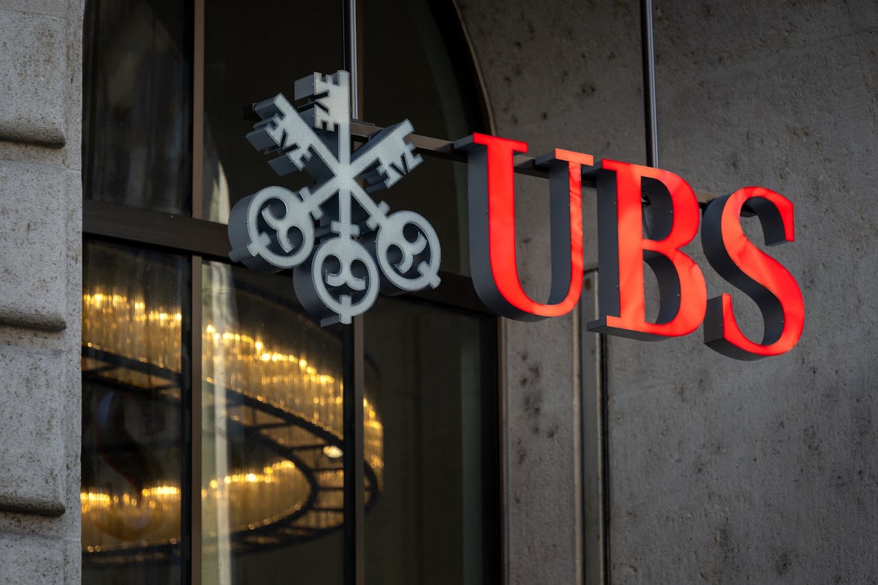 Een vestiging van UBS in Basel