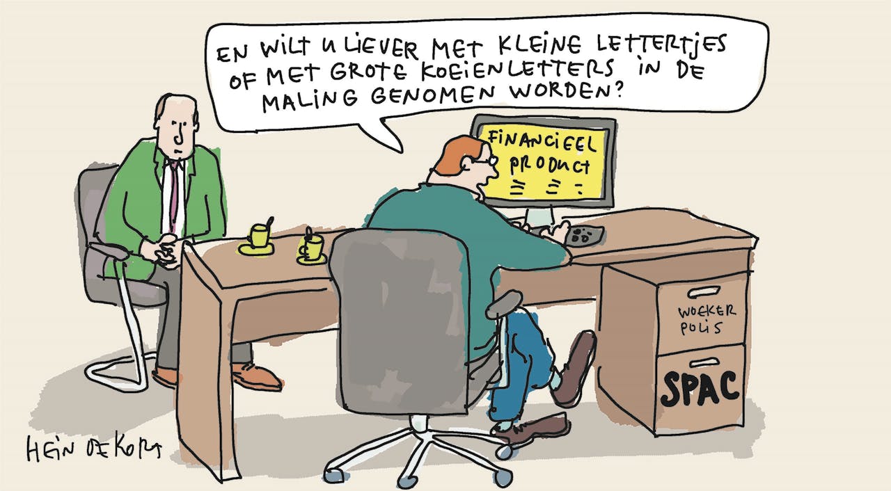 Spacs als de nieuwe woekerpolissen zien, is als appels met peren vergelijken