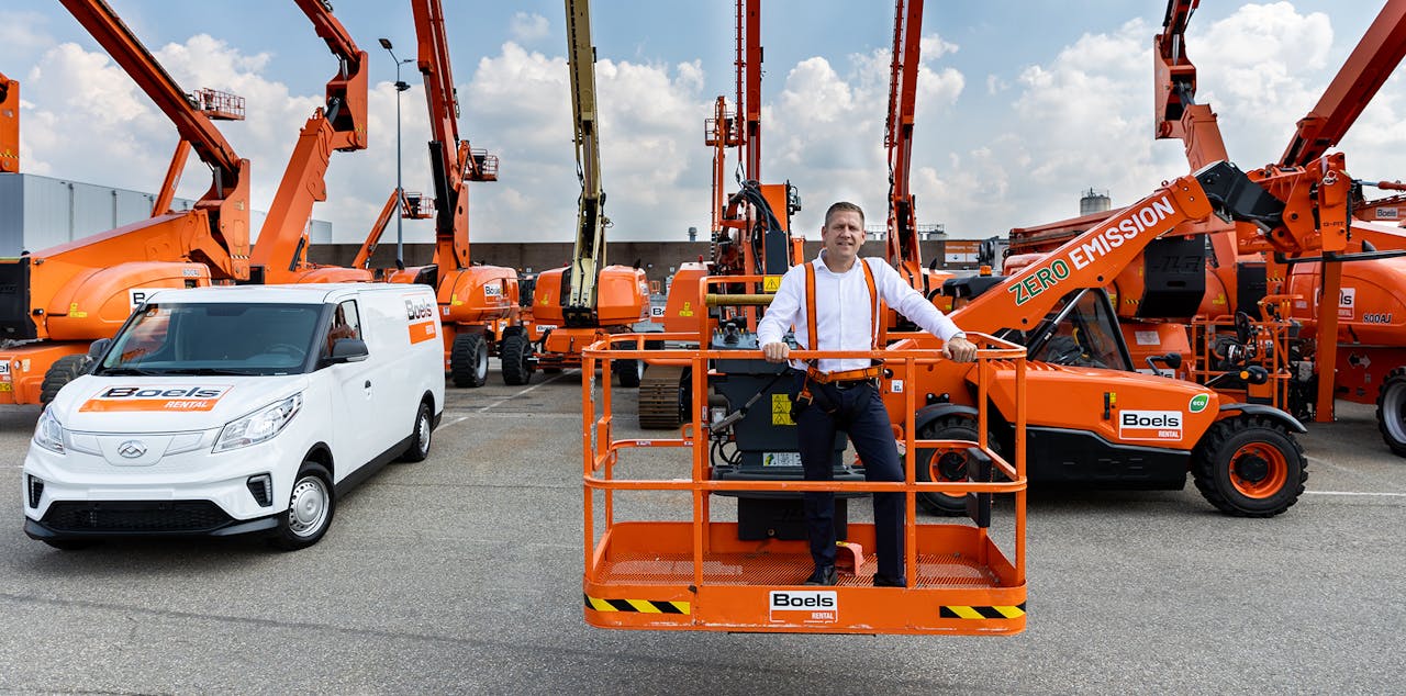 Dion Janssen, Head of Logistics, Operations Support & Fleet Sales bij Boels Rental: 'Duurzaamheid zit in het Boels-DNA. Het huren van machines draagt bij aan een circulaire economie.'