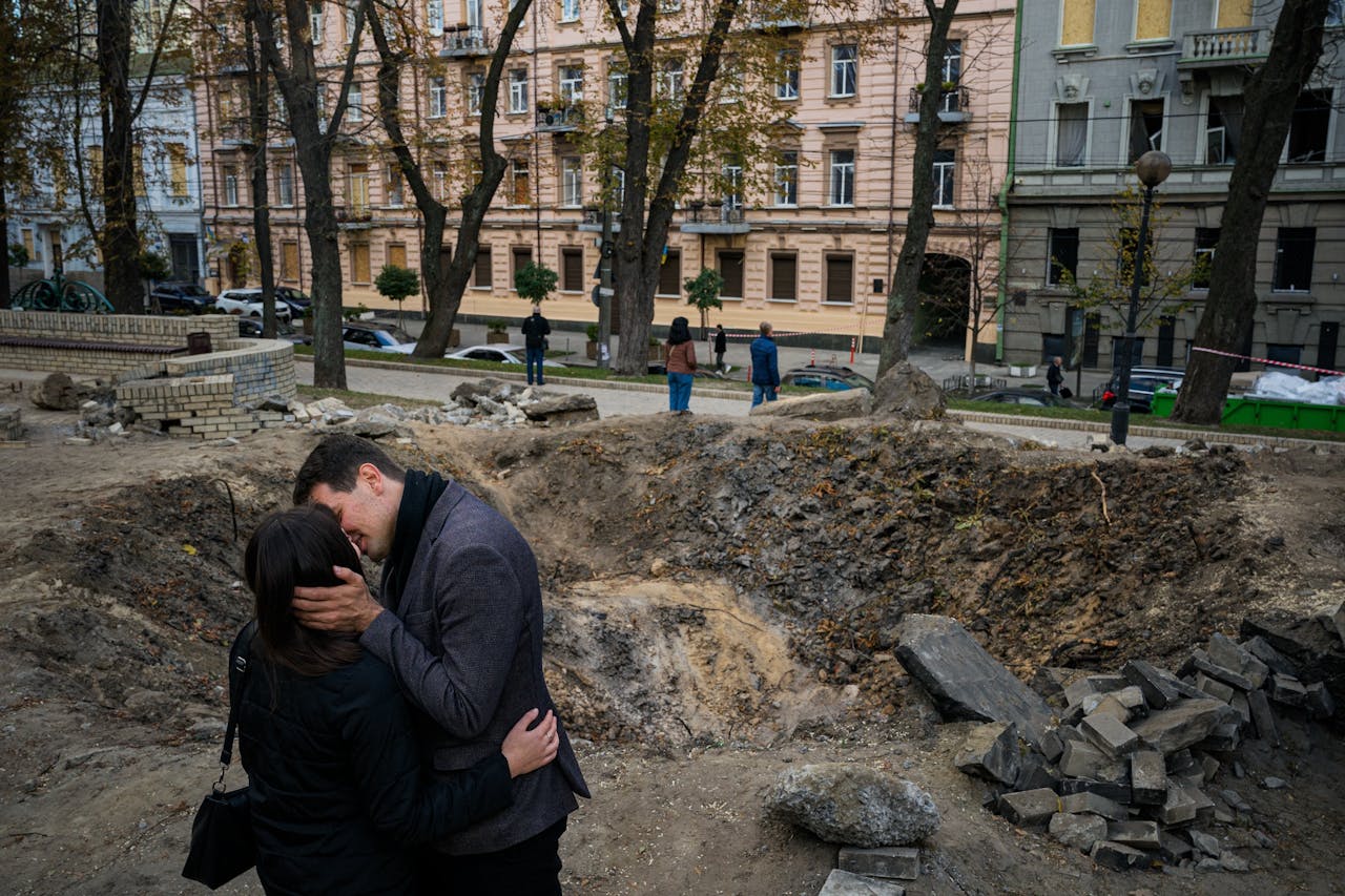 Maandag 10 oktober sloegen er in de Oekraïense hoofdstad Kiev meerdere raketten in.
