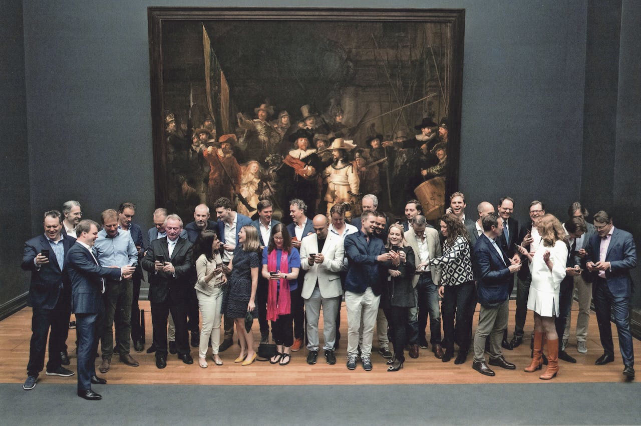 Fintechgoeroe Chris Skinner opende de viering van de overnamedeal in het Rijksmuseum op 5 juni 2018 met een verhaal over de Medici's en de industriële revolutie. 'Fintech zal dezelfde impact op de wereld hebben', zei hij met gevoel voor drama.