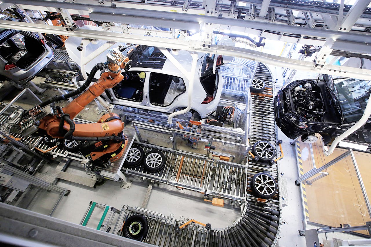Fabriek van Volkswagen in het Duitse Wolfsburg. De autobouwer kreeg te maken met massaclaims na het dieselschandaal.