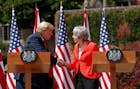 Trump matigt toon en benadrukt belang van sterke handelsbanden met Verenigd Koninkrijk