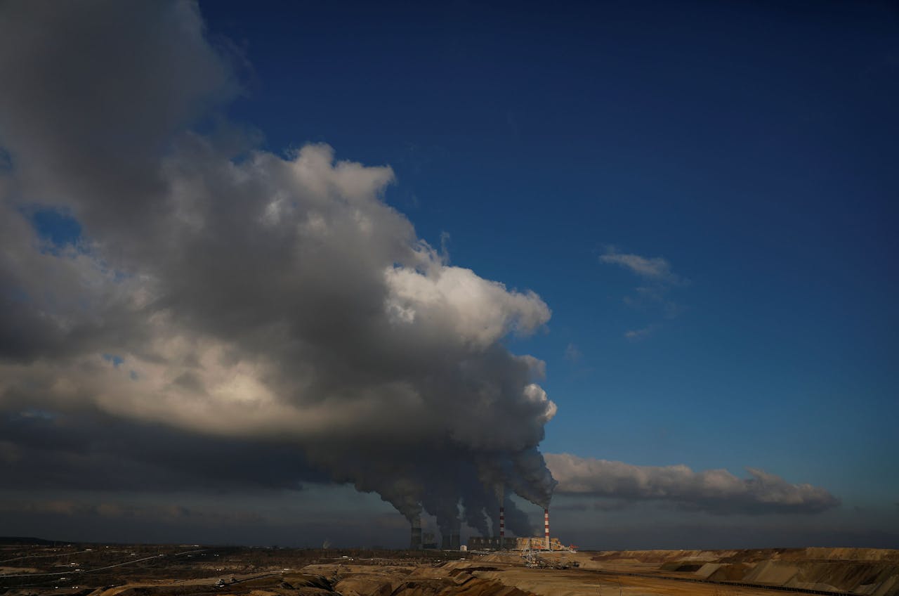 Europa's grootste kolencentrale, bij Belchatow in Polen