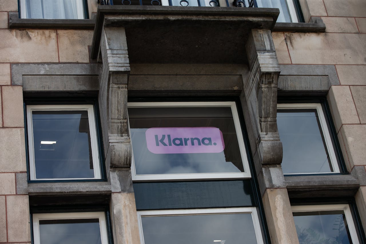 Kantoor van betaaldienst voor uitgesteld betalen Klarna in Amsterdam.