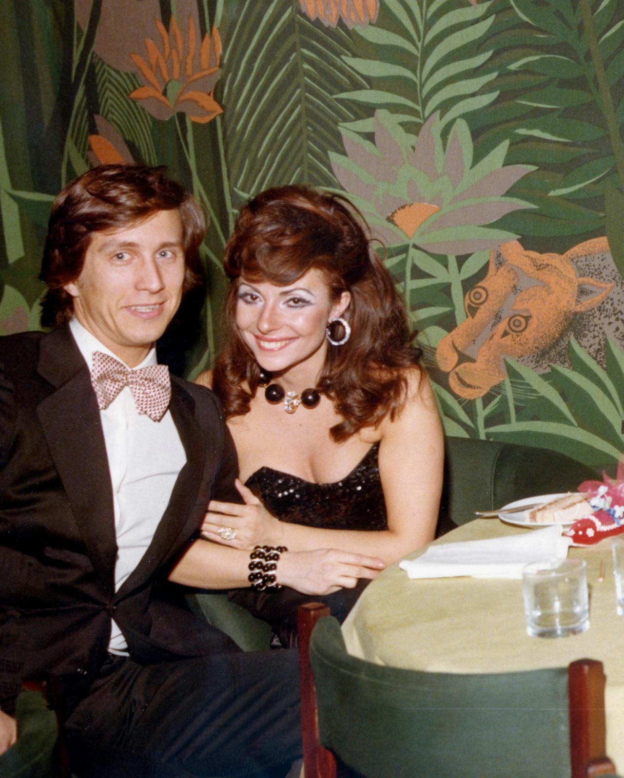 Patrizia Reggiani en Maurizio Gucci in 1972, het jaar dat ze trouwden.