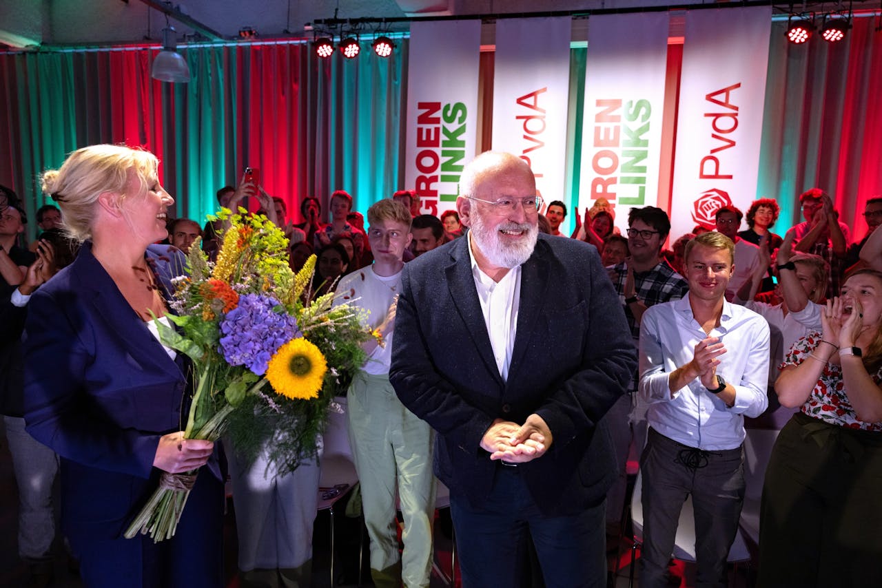PvdA en GroenLinks presenteerden in augustus hun lijsttrekker Frans Timmermans.