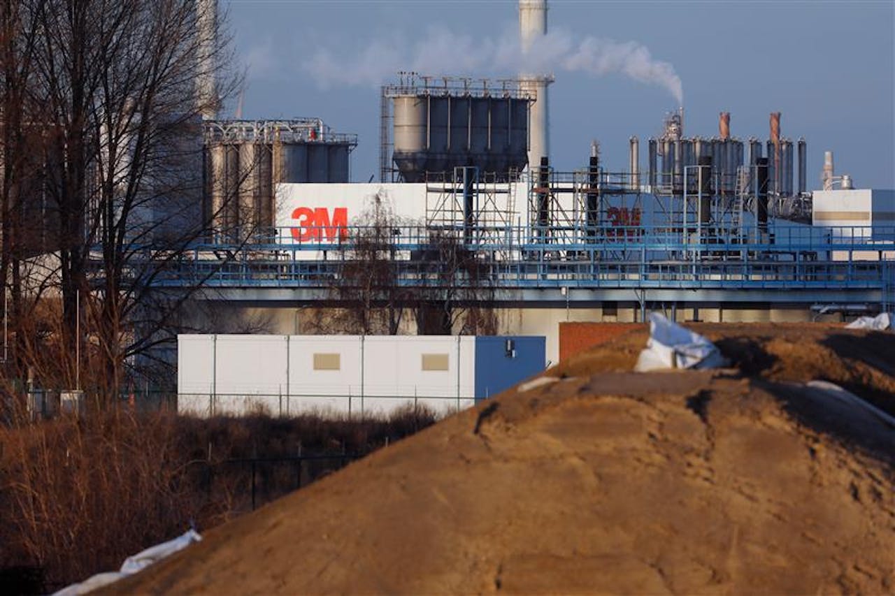 De fabriek van 3M in Zwijndrecht, bij Antwerpen.