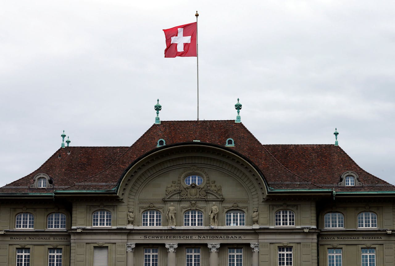 De Zwitserse centrale bank in Bern