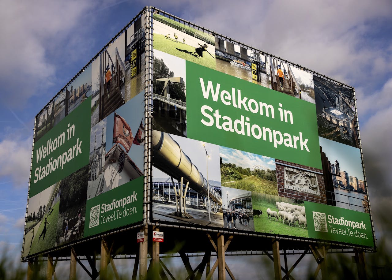 Het gebied waar Feyenoord City gebouwd zou moeten worden. De Raad van State heeft het bestemmingsplan van Rotterdam voor het project Feyenoord City vernietigd.