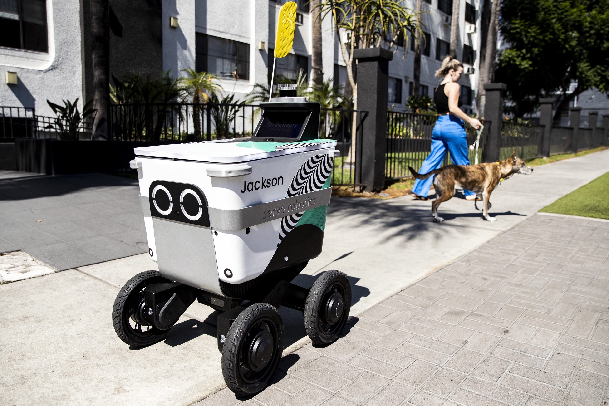 Zelfrijdende robots overspoelen Los Angeles