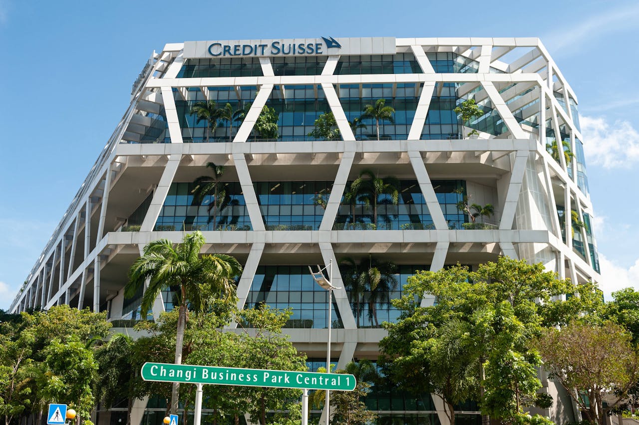 Kantoor van Credit Suisse in Singapore.