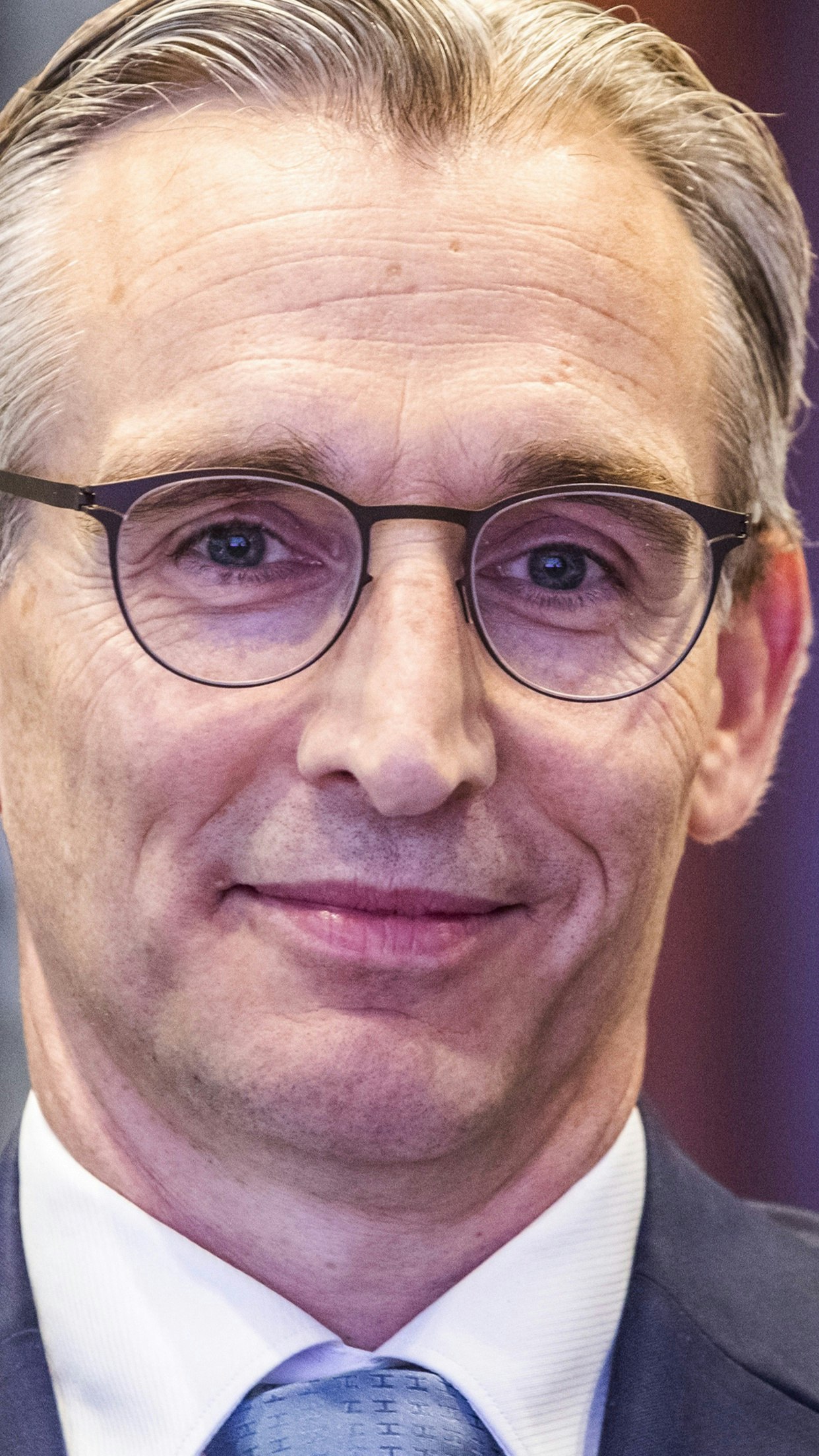 Roy Jakobs voor aanvang van de aandeelhoudersvergadering van 30 september 2022 waarin hij tot ceo werd benoemd