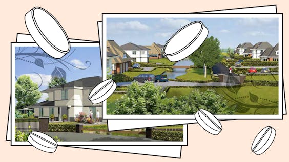 Artist's impressions van villa's op het project Ringvaartstaete in Nieuwerkerk aan de IJssel.