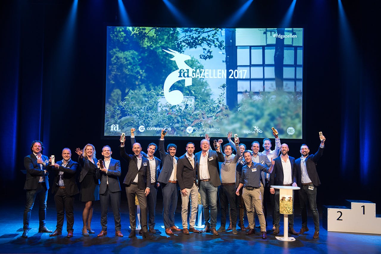 Alle winnaars van de FD Gazellen in de regio Oost-Nederland.