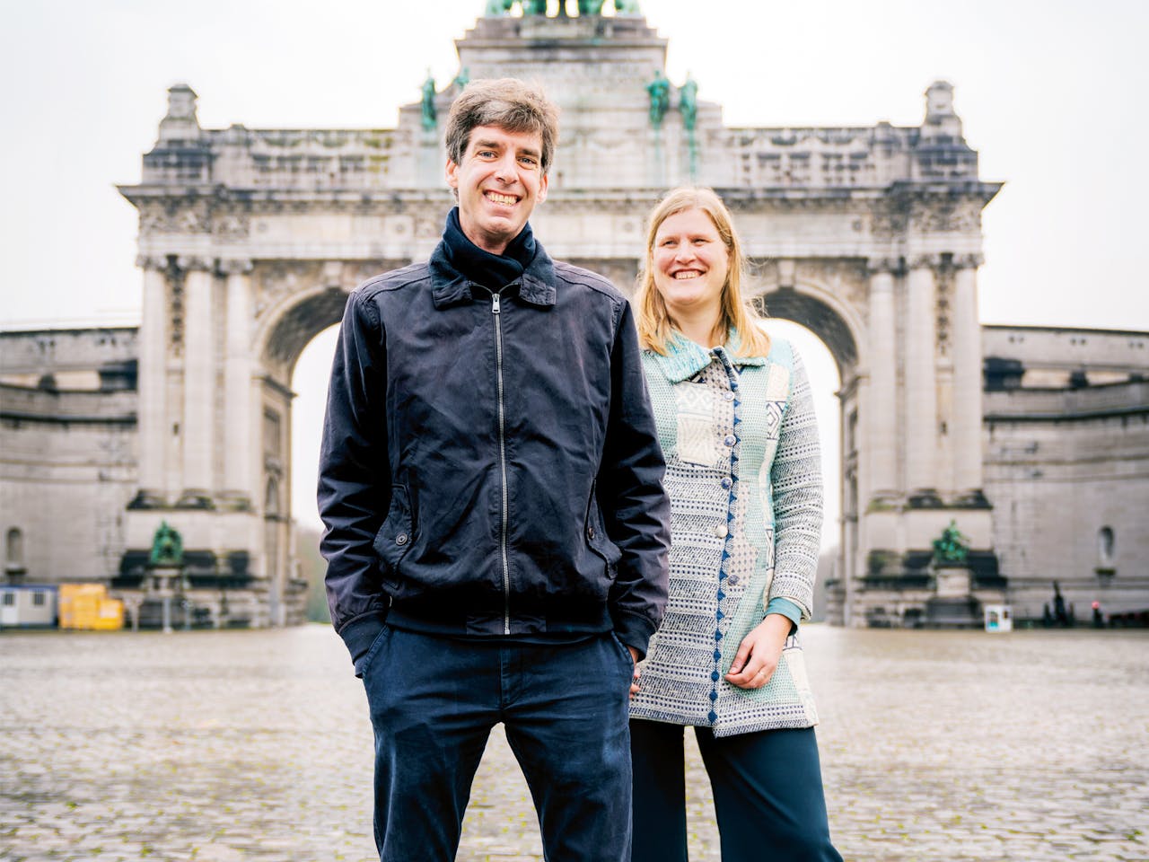 Paul Janknegt ging met vrouw Marjan mee naar Brussel.