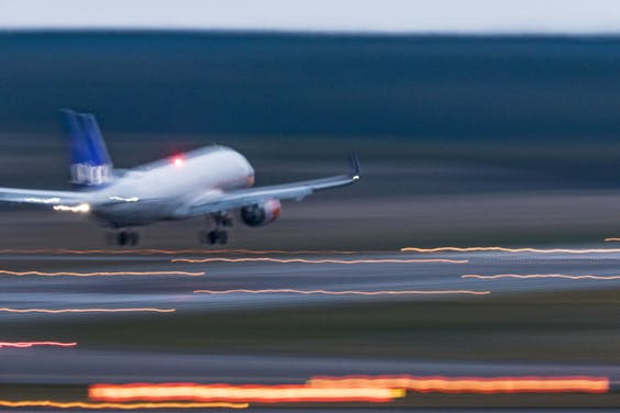 Stockholm, Sweden A jet airplane landing at Arlanda Airport. - 2019 | usage worldwide