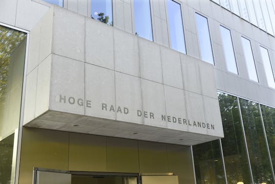 Het gebouw van de Hoge Raad der Nederlanden.