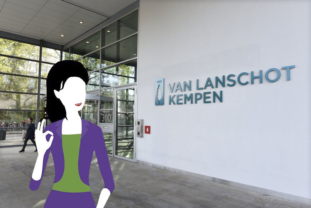 Kantoor Van Lanschot Kempen NV op de Zuidas. Het lukt Van Lanschot nog niet om online-vermogensbeheerder Evi winstgevend te maken.